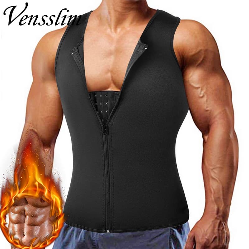Venslim Neoprene Emagrecimento Barriga Homens Corpo Shaper Colete Abdômen Queima De Gordura Cintura Trainer Sauna Suor E