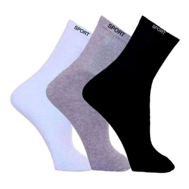 Kit 6 Pares de Meia Cano Alto ou Soquete Unissex
