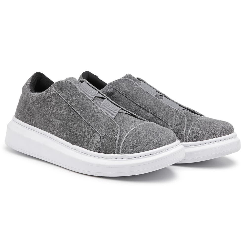 Tenis Sapatenis Masculino Idealle Elástico Couro Confortável Promoção