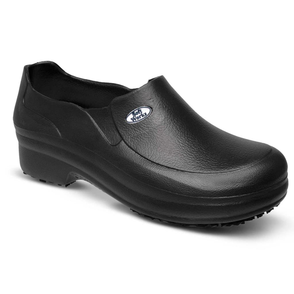 Sapato EVA Antiderrapante  SoftWorks BB65 PRETO Cozinha Hospital Enfermagem Hotel  Limpeza