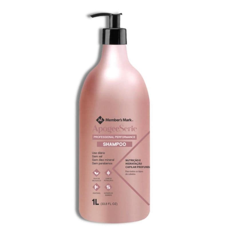 Shampoo Profissional Hidratante Apogee 1L Member's Mark
