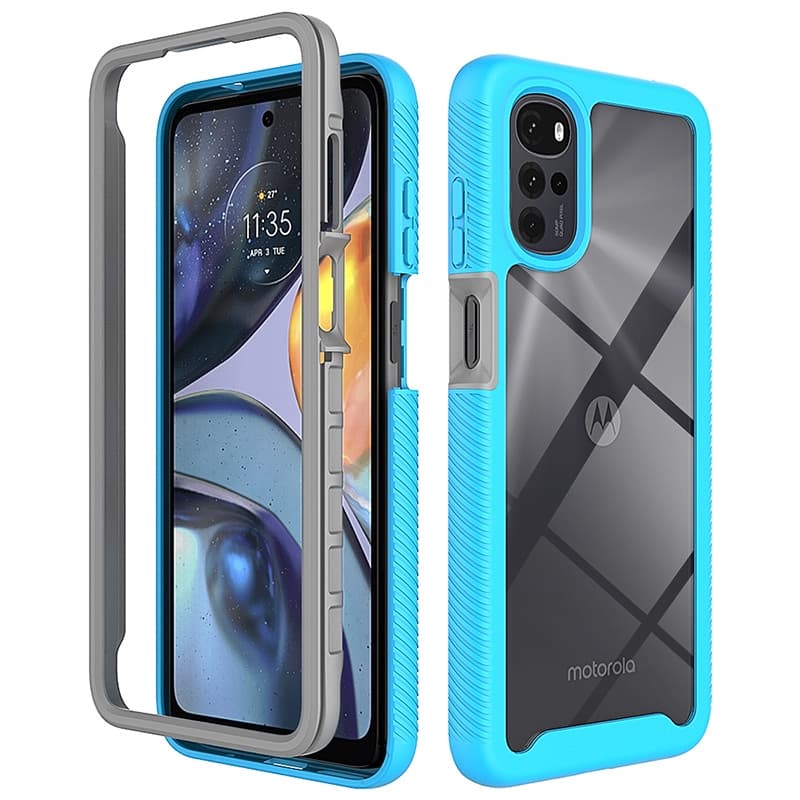 Para Motorola Moto G22 Capa Protetora De Caixa Anti-Riscos À Prova De Choque
