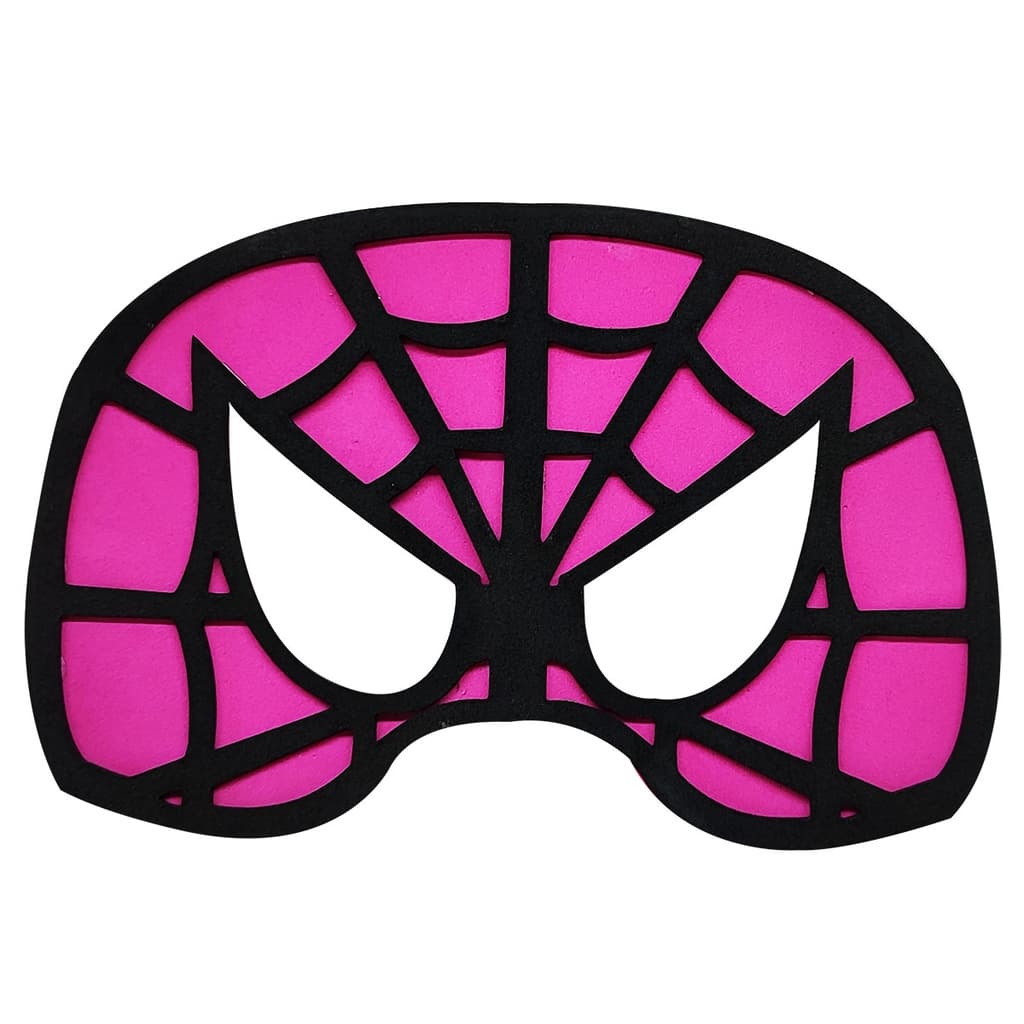 Máscara infantil adulto femenino aranha