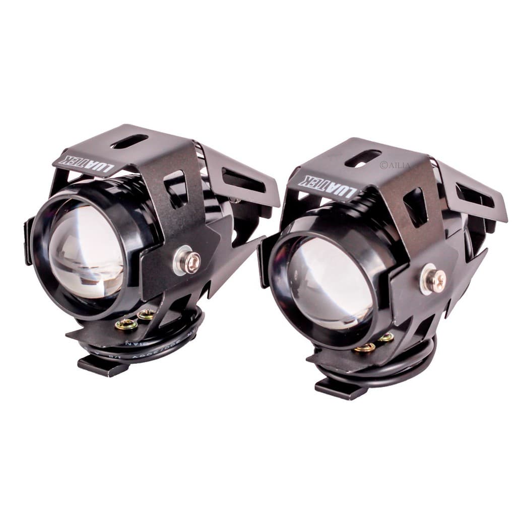 Par Farol Milha Universal Led Cree U5 Aux Moto 12v/24v Xenon