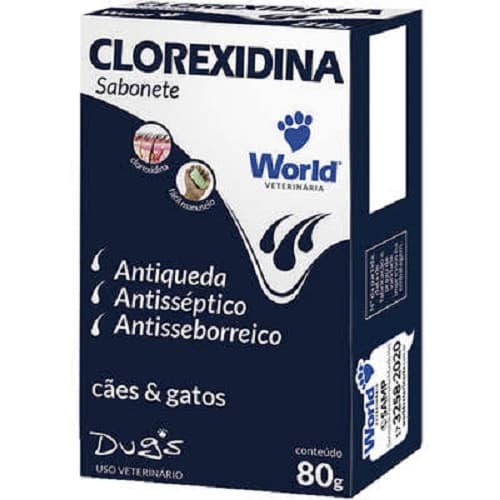 Sabonete para cães e gatos Dugs 80g Clorexidina Antiqueda E Antiséptico