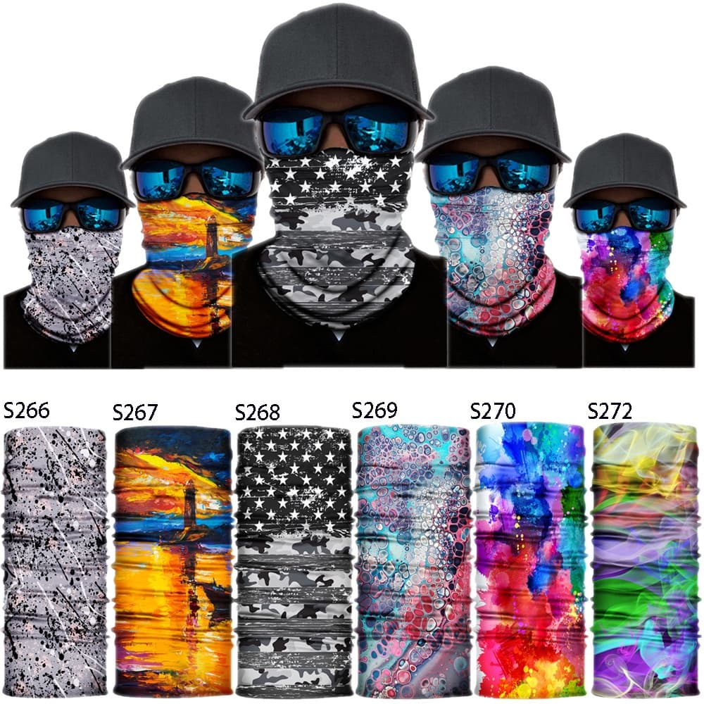 Profissional Anti Poeira UV Buff Bandana Lenço De Cabeça Da Motocicleta Bicicleta Esporte Topeng Headband Ao Ar Livre