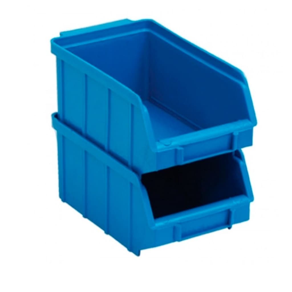 Kit 25 Caixas N°4 Gaveteiro Plástico Azul Organizador de Parafusos