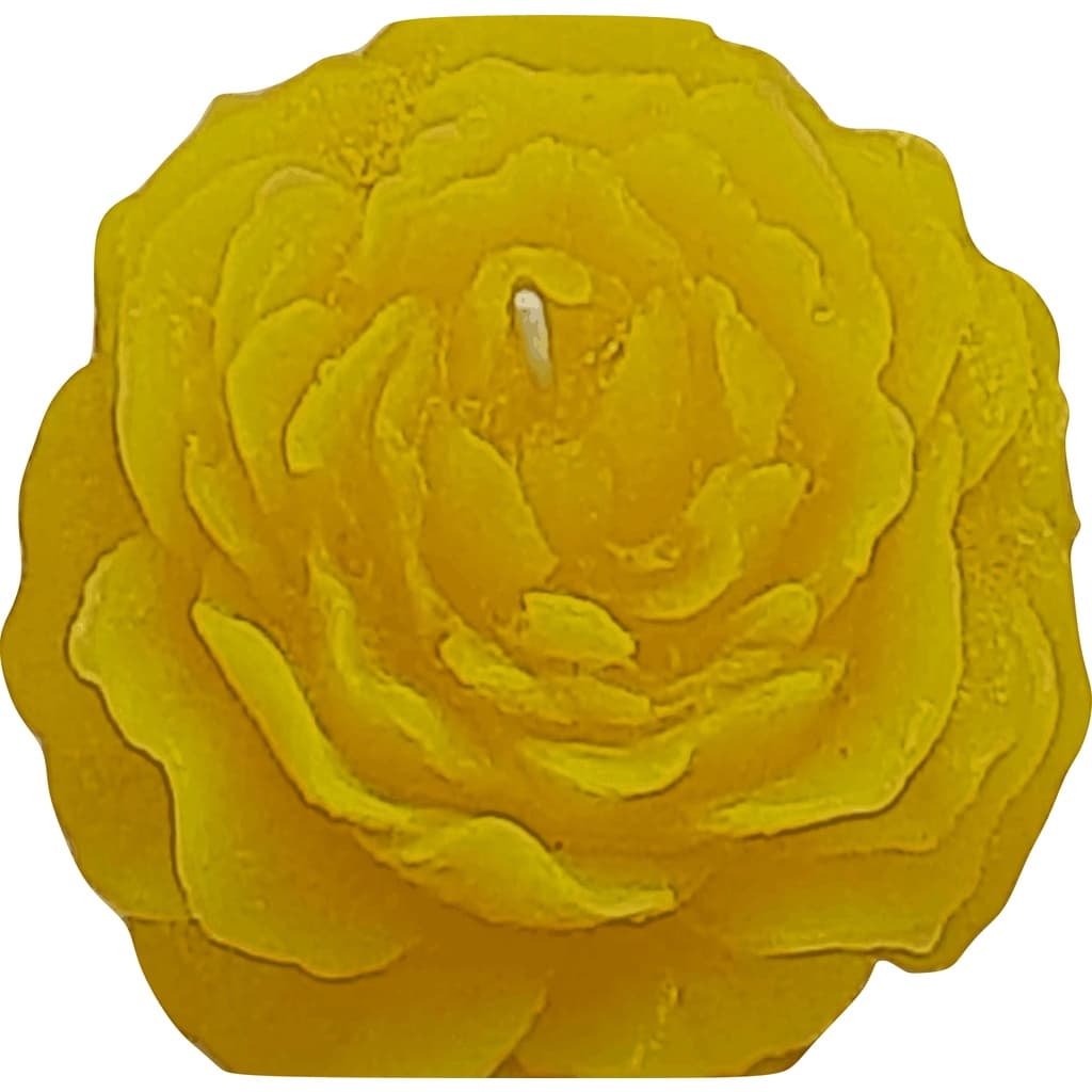 Velas Formato De Rosa amarela Aromática a pronta entrega