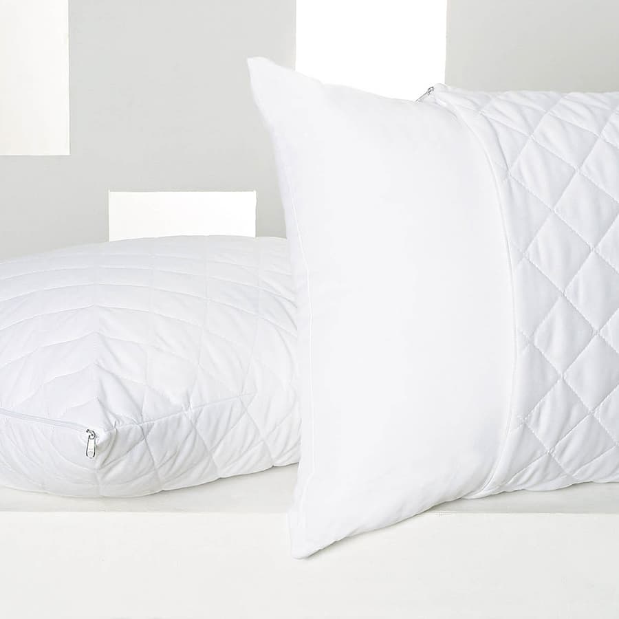 Protetor Impermeável Para Travesseiro 50 x 70 cm - 100% poliéster - Branco