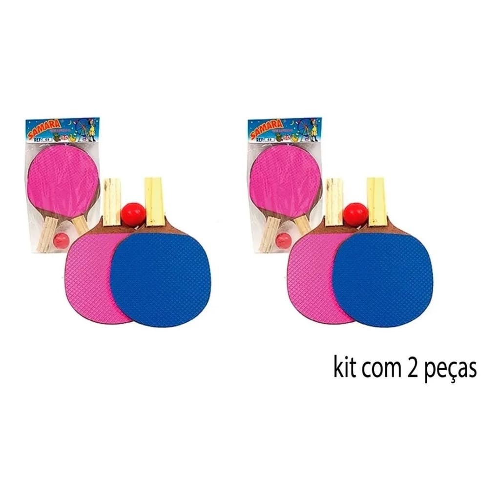Kit Raquete Tênis De Mesa Ping-pong - Eva