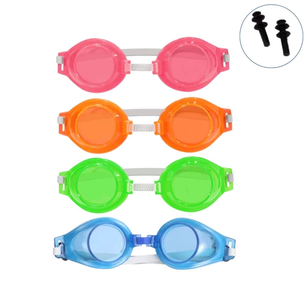OCULOS DE NATAÇÃO INFANTIL + PROTETOR AURICULAR DE BRINDE
