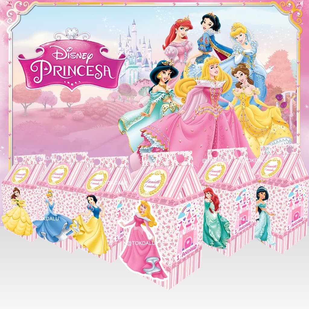 15 Caixas Milk Princesas Lembrancinha Aniversário