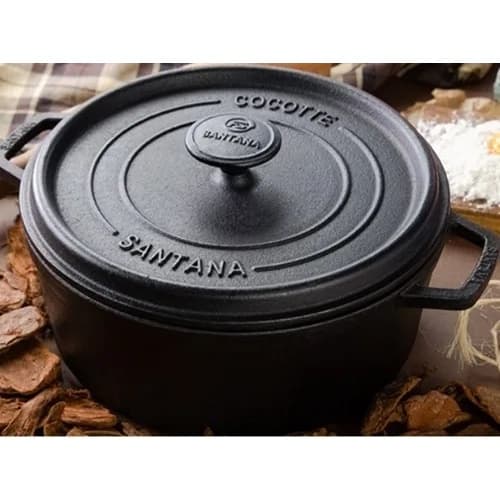 Forno Holandes Dutch Oven Panela de Ferro Cocotte 26cm