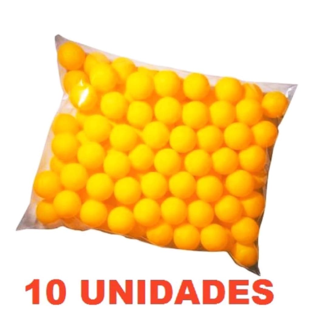 Kit 6/10/18 Bolinhas Para Ping Pong Esporte Treinamento Profissional Bola Laranja 4cm