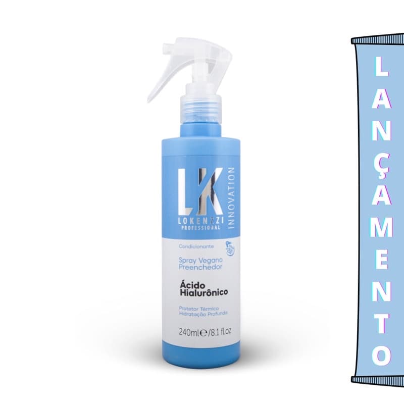 SPRAY VEGANO PREENCHEDOR 240ML Acido Hialurônico Lokenzzi