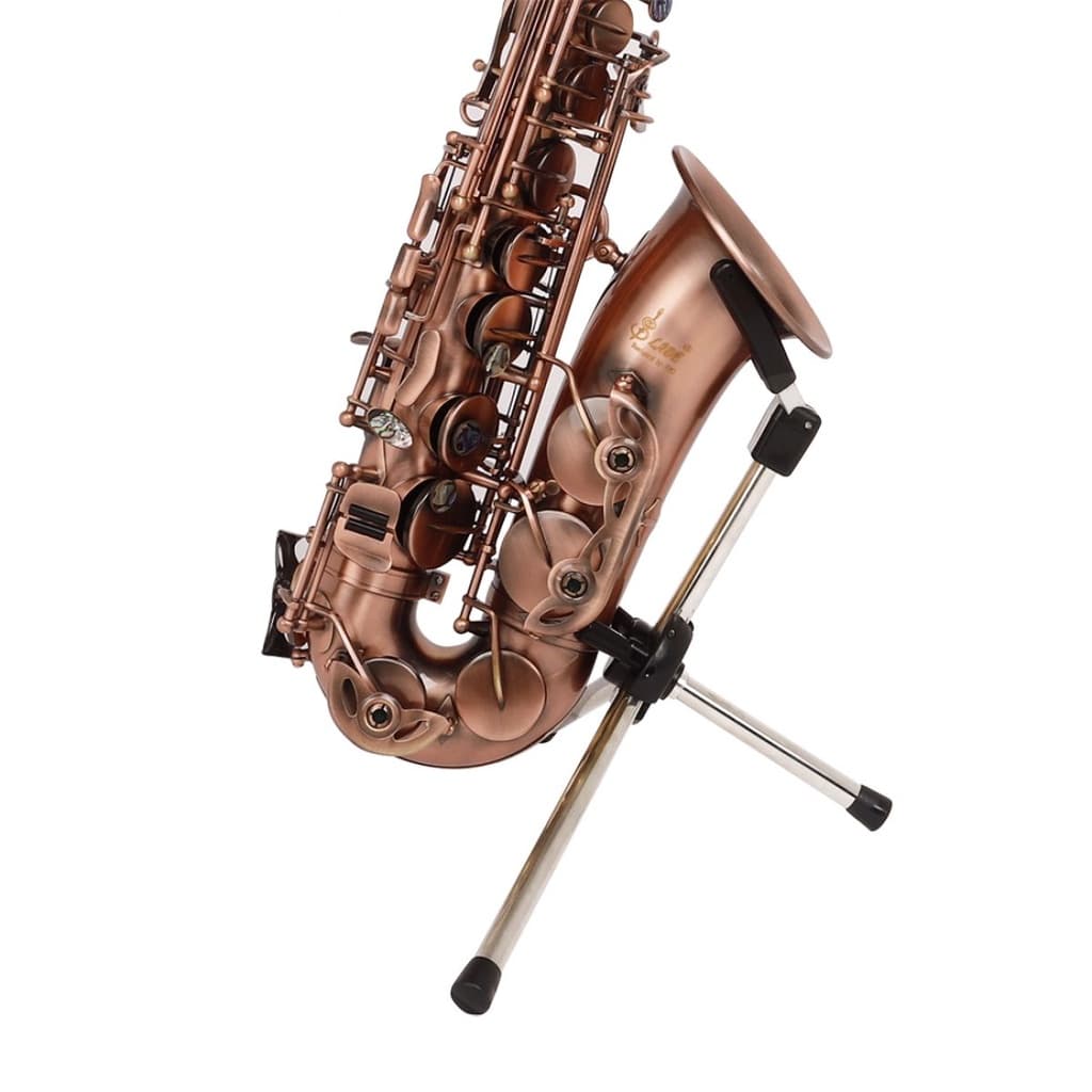 Dobrável Alto Tenor Soprano Saxofone Suporte Inoxidável Portátil Sax Tripé Titular