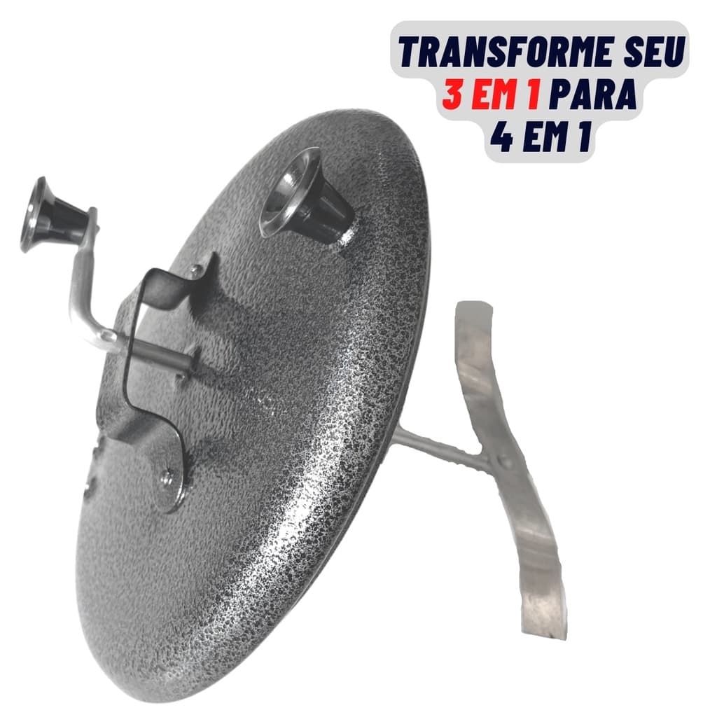 Tampa de Pìpoqueira Transforme sua Panela 3 em 1 Para 4 em 1