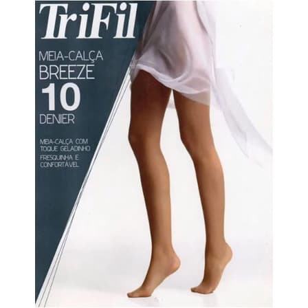 Meia Calça Fio 10 Brezze Trifil WO6498 Toque Geladinho