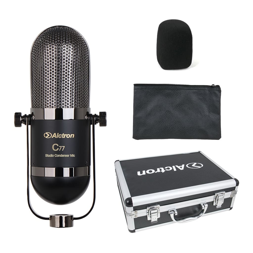Microfone condensador XLR Alctron C77 c/ maleta