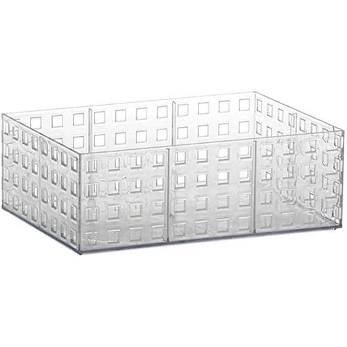 Organizador Empilhavel Transparente  23x16x8cm Quadratta 840 Paramount