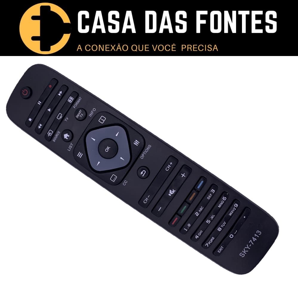 Controle Remoto Tv Philips Smart Led 7413