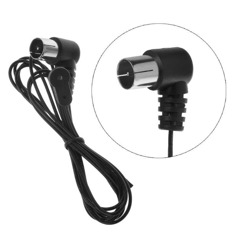 UTAKEE FM Dipolo Antena 75 Ohm PAL Conector Rádio Estéreo Interior Para Receptor De Home Theater Alta Fidelidade AM Ante