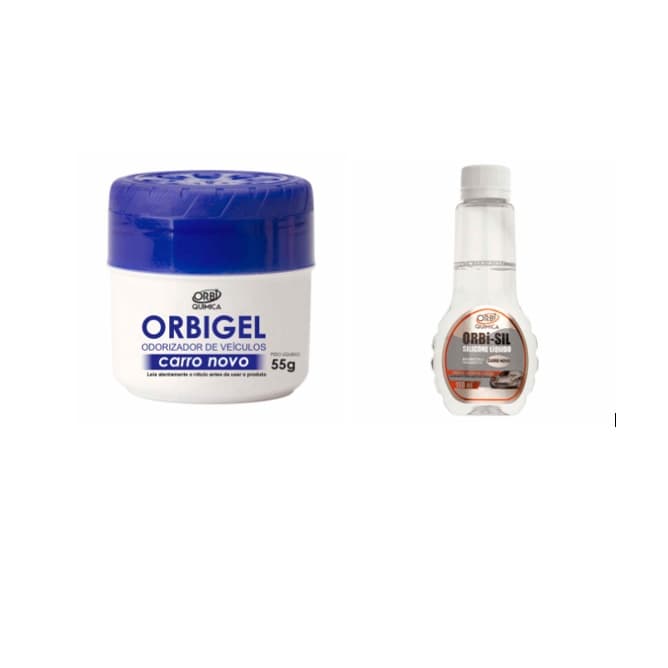 KIT SILICONE + ODORIZANTE GEL CARRO NOVO