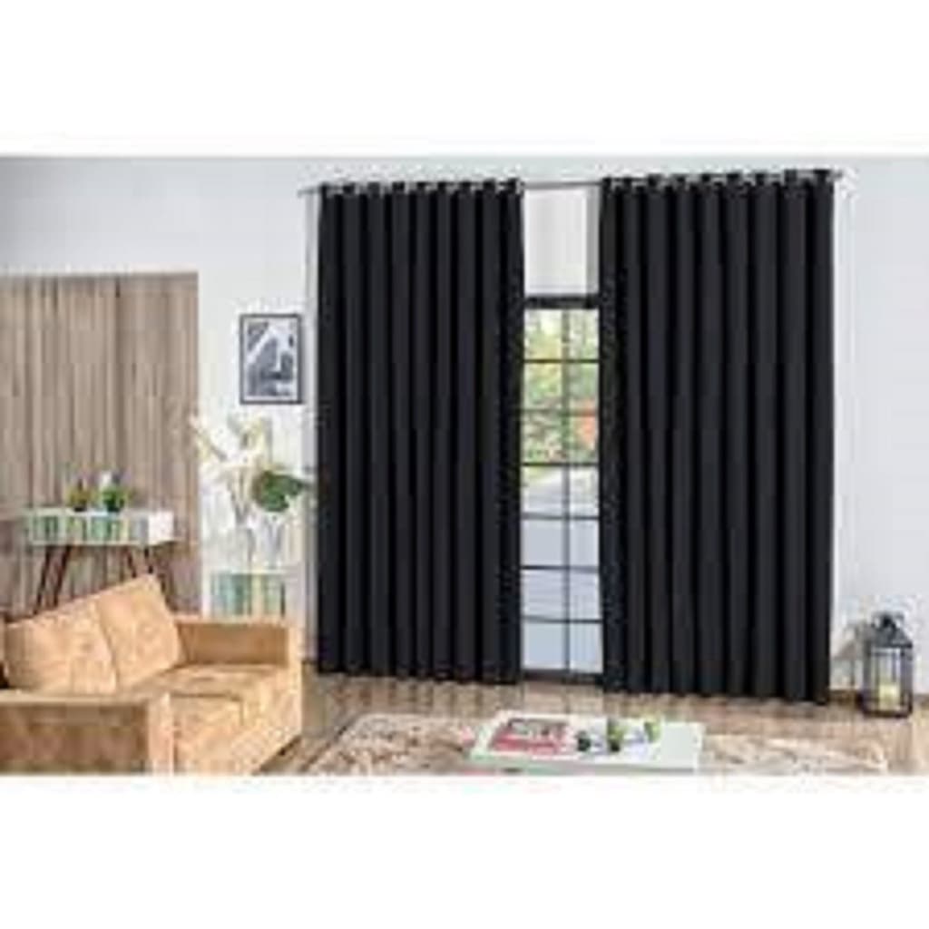 Cortina Oxford preta De Sala/quarto 3,00x2,50