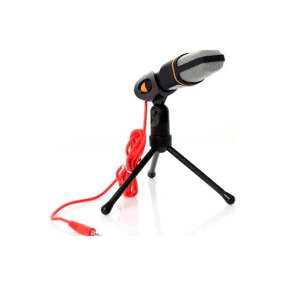 Microfone Condensador De Mesa Com Suporte Tripé Captação