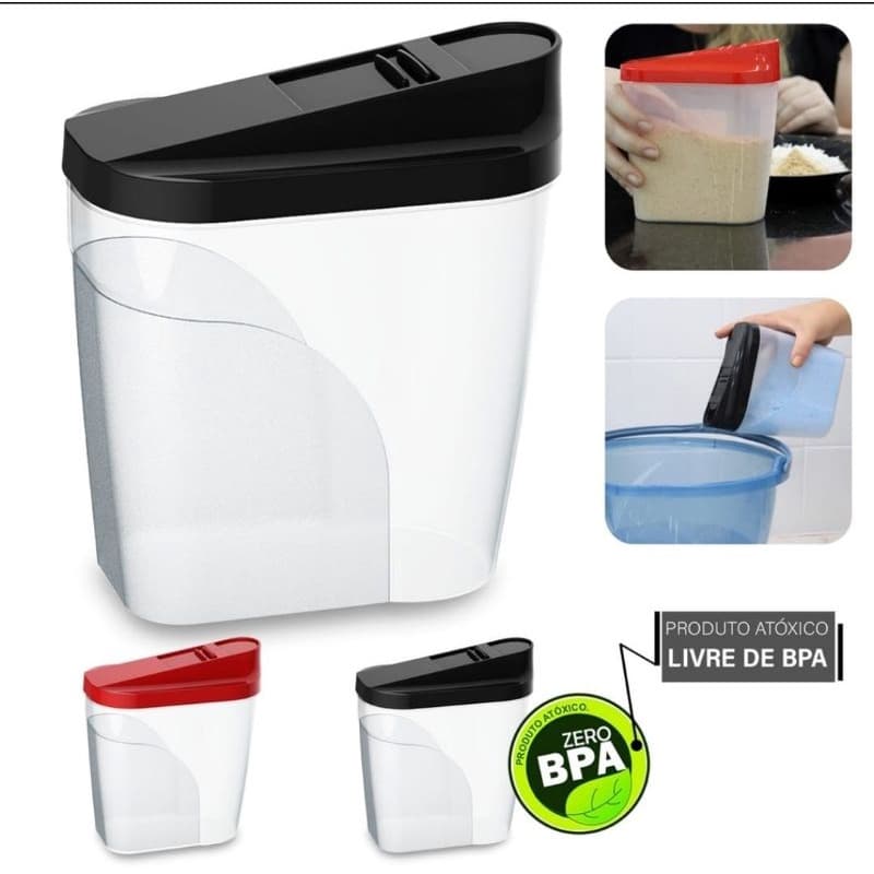 Porta sabão em pó, café, farinha no geral. até 1 kg.