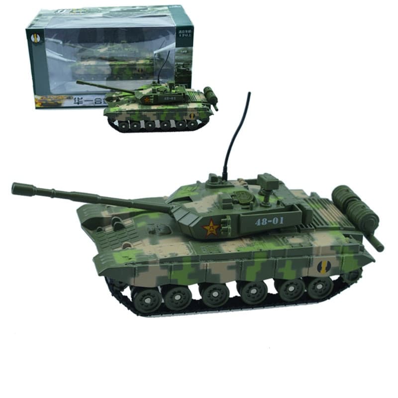 Carrinho Tanque Guerra Canhão Exército Blindado Com Som e Luz, colecionável escala 1/48 modelo de ferro de liga