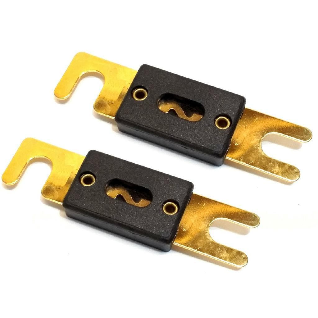 2 Fusivel Faca 200 Amperes ANL Grande Som Automotivo 200A Som Automotivo Módulo Proteção Bateria Sistema Elétrico