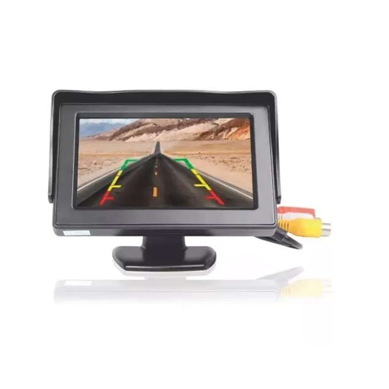Tela Fixa Monitor Veicular 4.3 Vídeo Lcd Para Câmera Ré