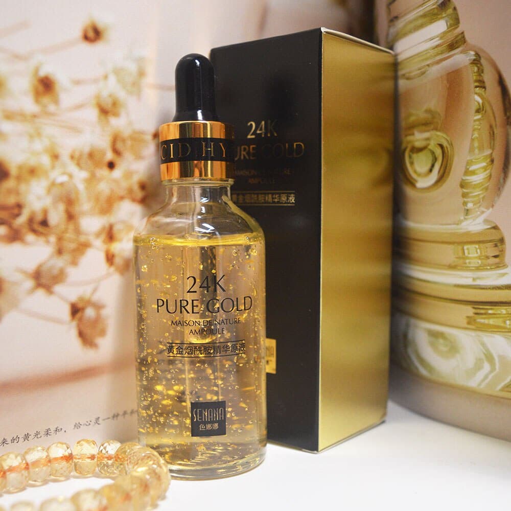Sérum Ouro 24k Facial Clareador Clareia Hialurônico, Anti-Idade, Cuidados Com A Pele