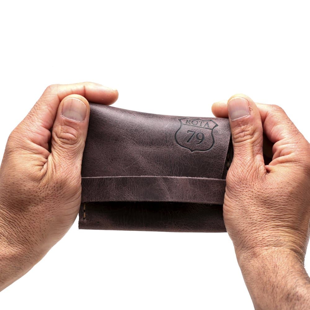 Carteira Masculina  Em Couro Rustica E Moderna pocket Chopper chocolate