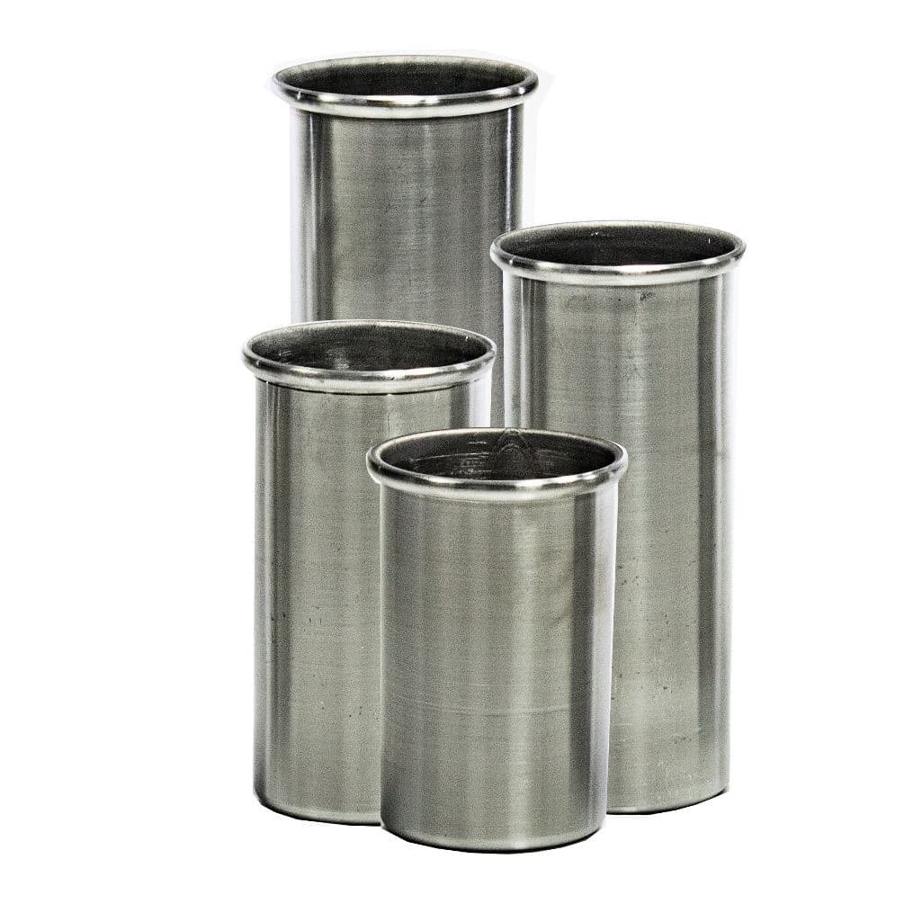 Forma Alumínio para Velas / Bolos Redonda Diâmetro 5cm Altura 8cm ao 15,5cm 4 peças