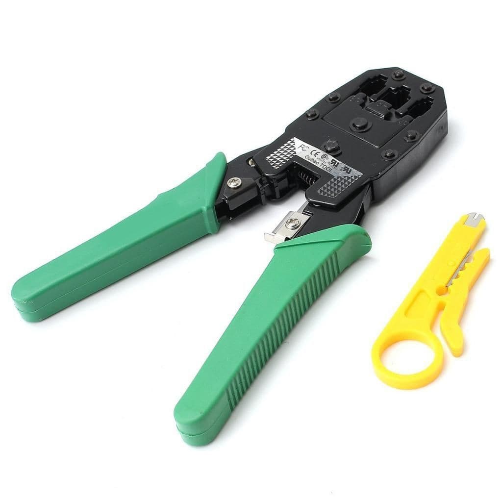 Alicate Crimpar Cabo Rede Telefone Rj11 Rj12 Rj45 Crimpador