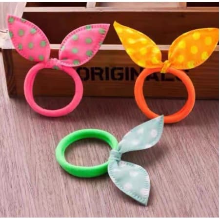 4 XUXINHAS PROMOÇÃO PRENDEDOR/LAÇO DE CABELO COLORIDO COELHO DIVERTIDO/ MODA 2021 INFANTIL/ADULTO