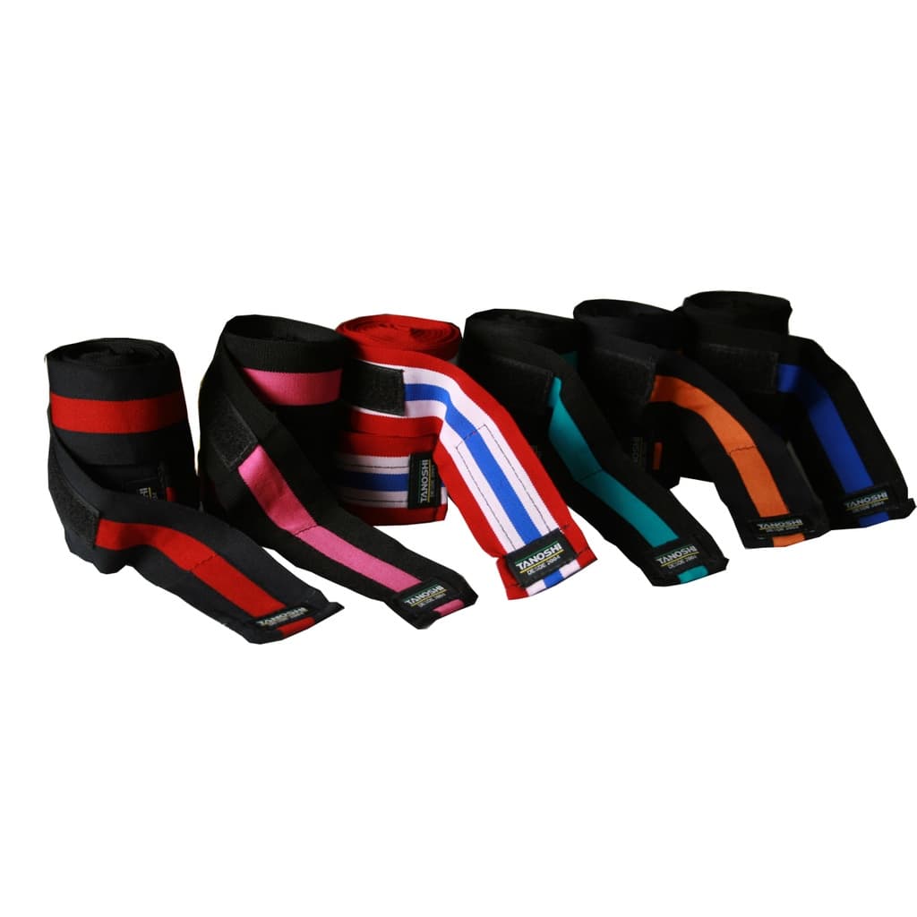 Kit 3 Bandagem elástica 3 metros para boxe muaythai sanda kickboxing MMA Artes marciais