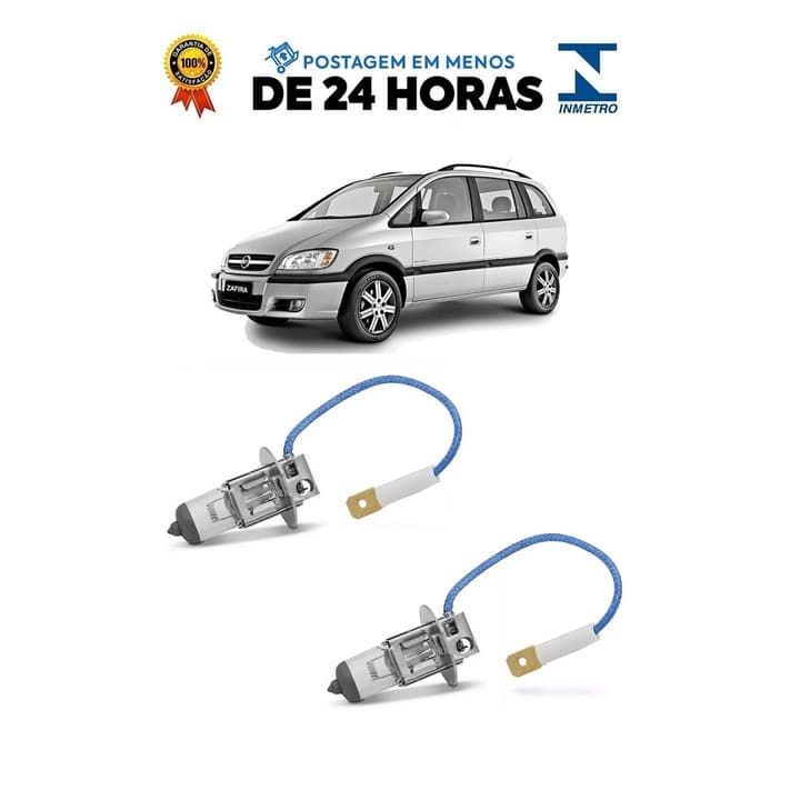 Par Lampada Farol de Milha Zafira 2001 2002 2003 2004 2005 2006 2007 2008 2009 2010 2011 2012 H3