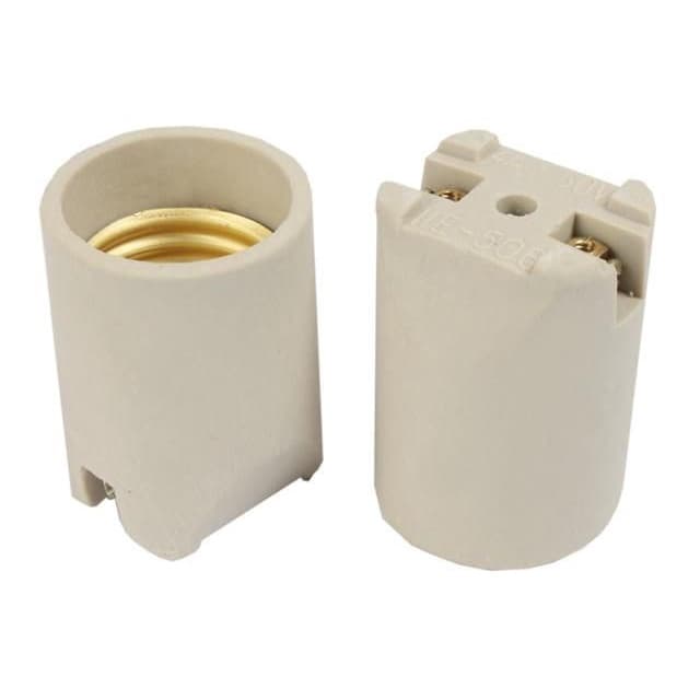 Soquete Porta Lâmpada Bocal E27 Receptáculo Cerâmico Porcelana