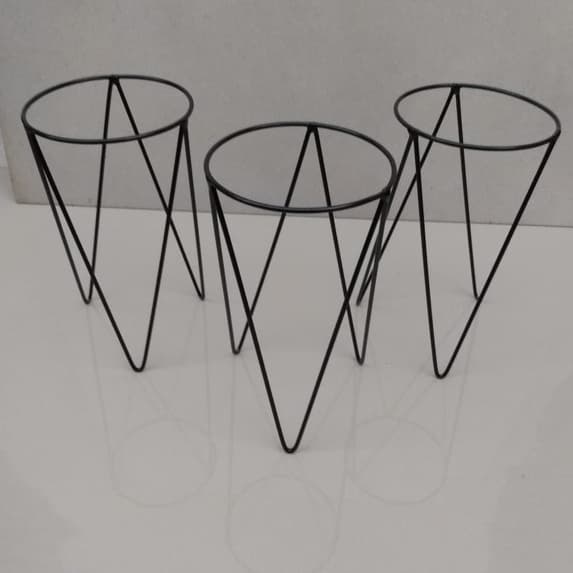 Kit 3 suporte tripé para vaso chão 3.2mm SG 11.20