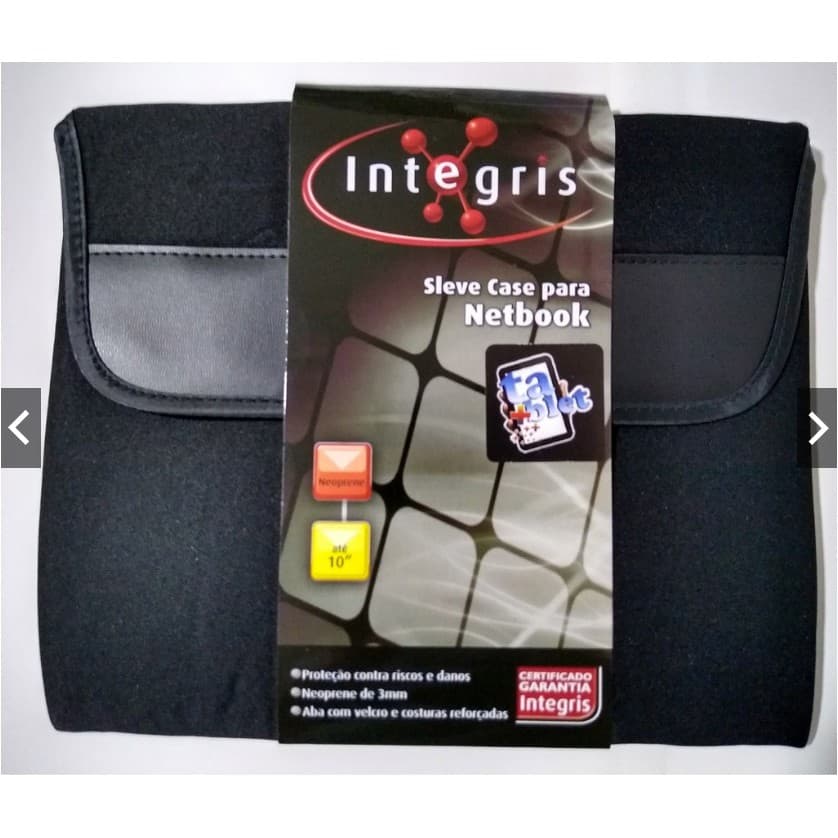Case Para Netbook e Tablet Preto Neoprene 3mm Integris