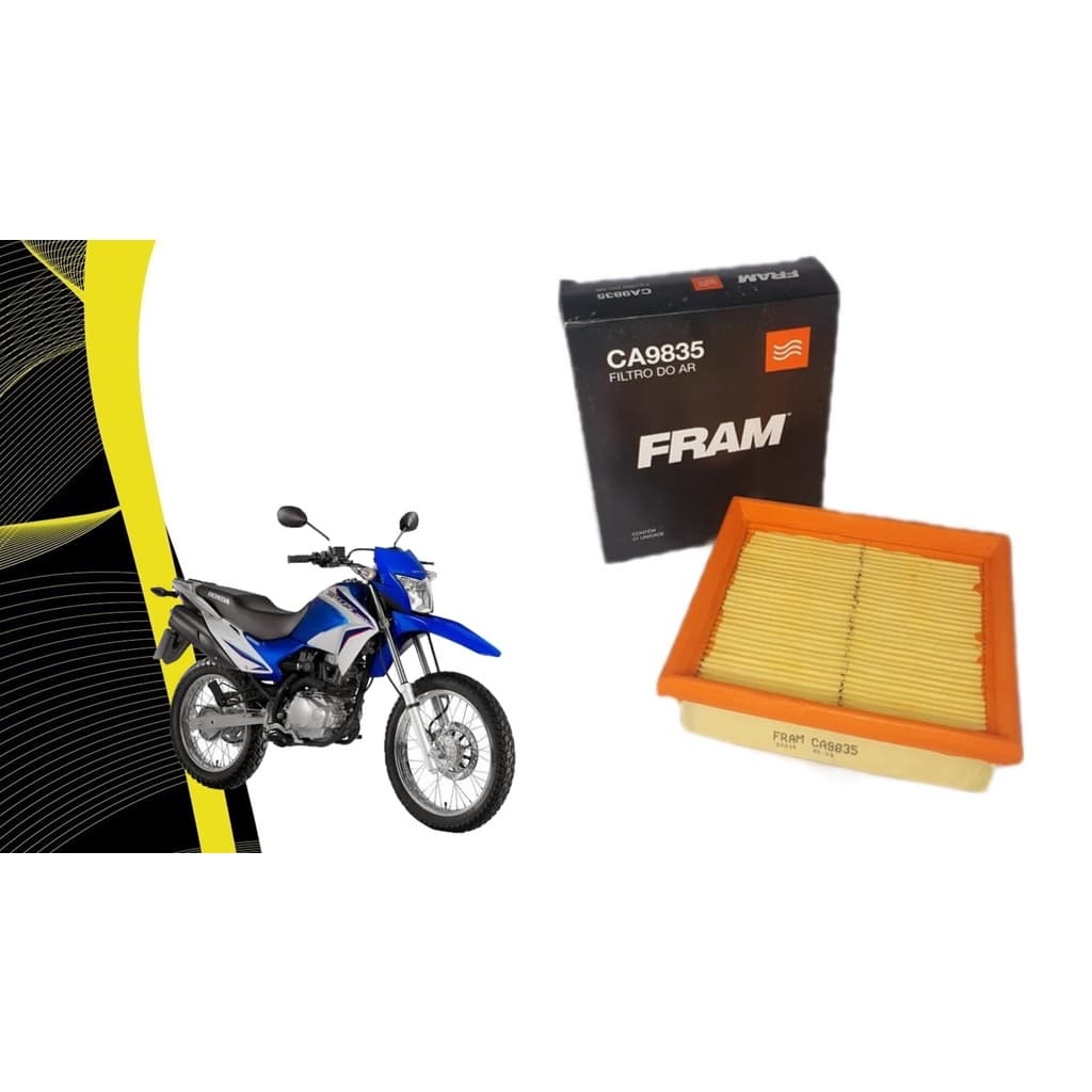 Filtro de Ar Fram Modelo Moto CG150 POP 100 XRE 190