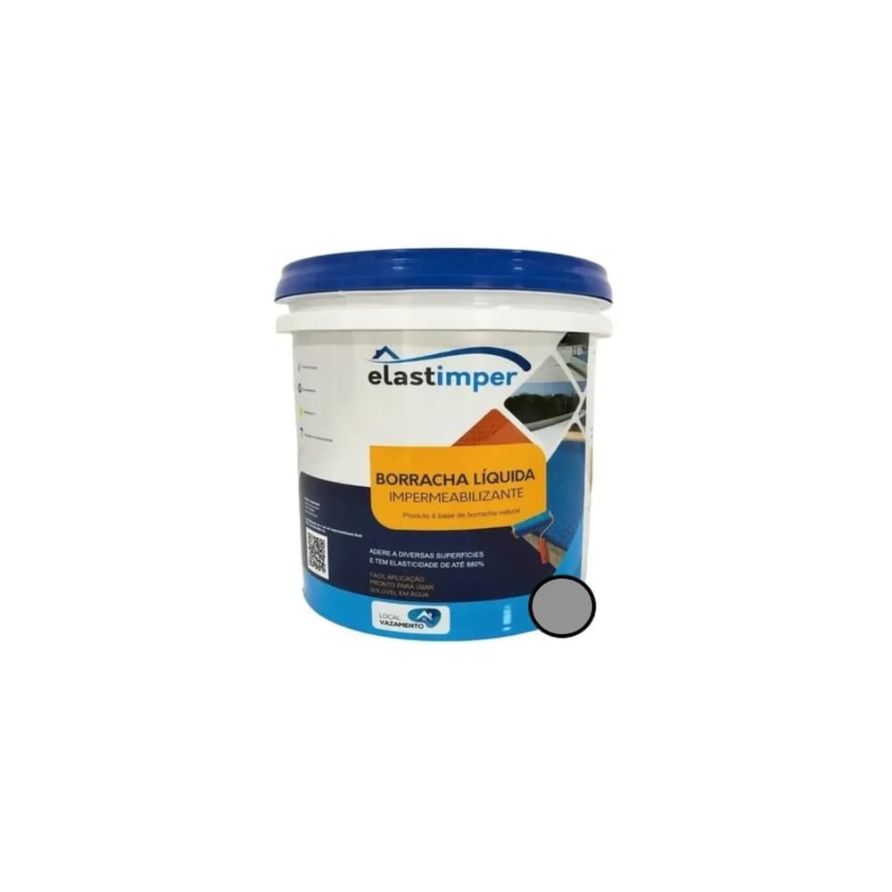 Borracha Líquida Impermeabilizante 3,6kg Elastimper - escolha sua cor