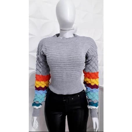 Blusa Feminina Tricot Moda Blogueira Coleção