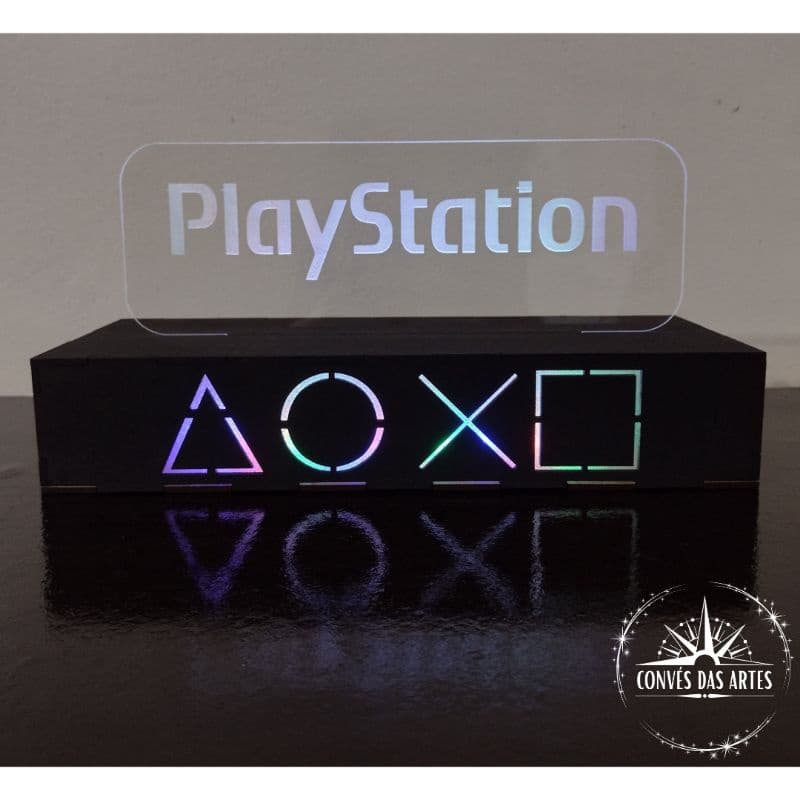 Luminária Gamer/Gaming/PS/Streaming/Streamer/Led/PlayStation