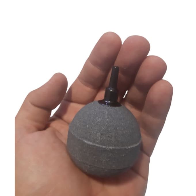 Pedra Porosa Bola Grande Boyu/jad 50x50x4mm + 2m Mangueira