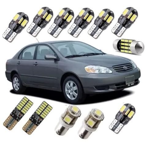 Kit Lampadas Led Premium Corolla 2003 2004 2005 06 2007 2008
