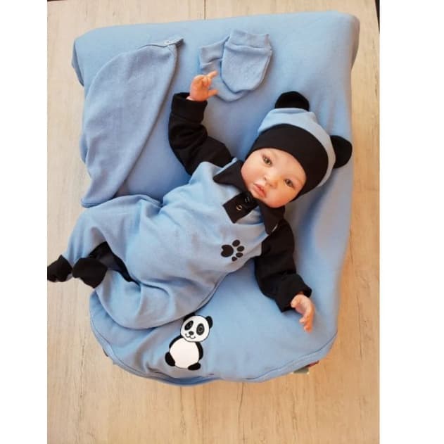 Saída de Maternidade para Récem Nascido Baby Panda 5 Peças